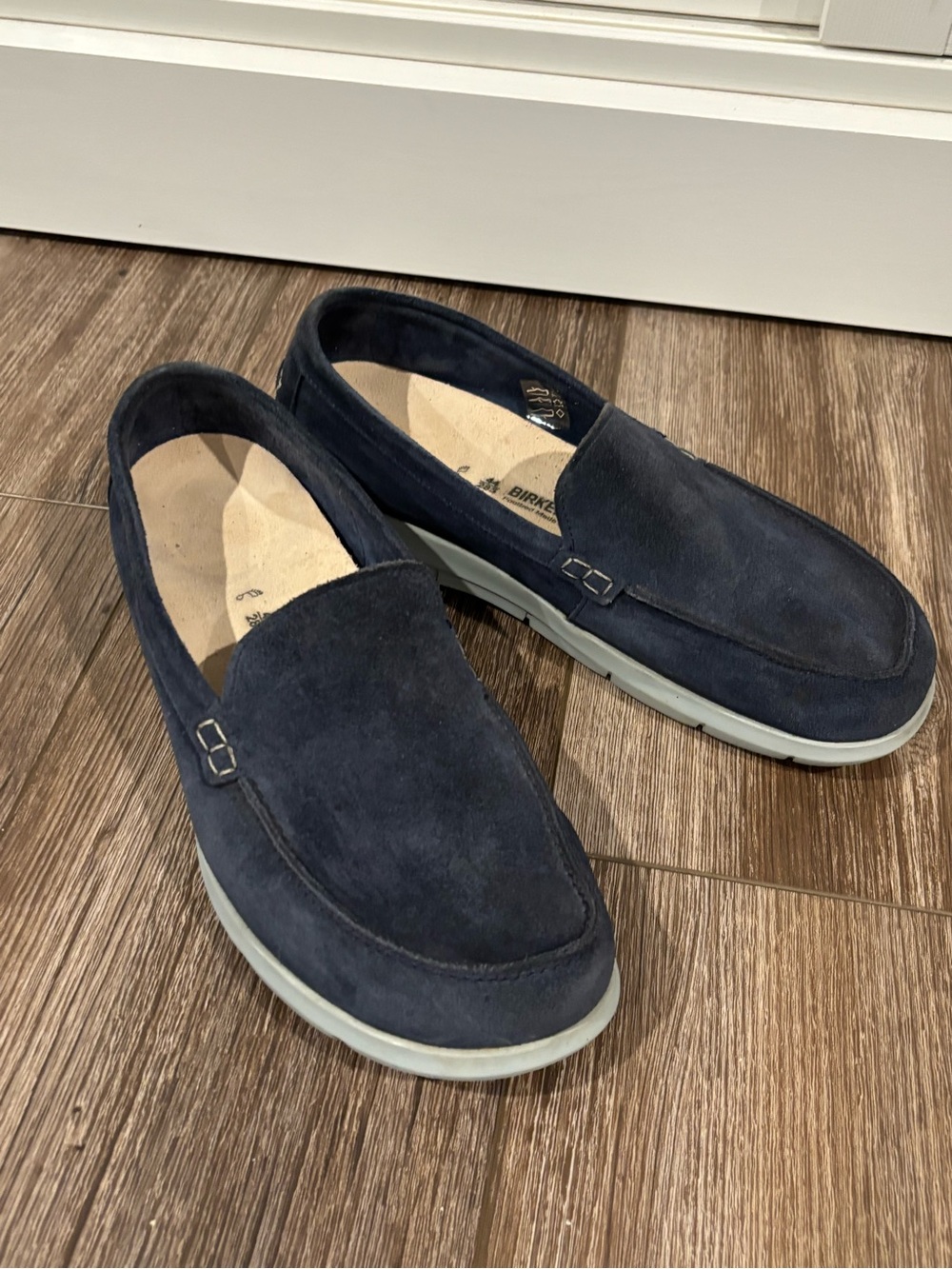 Birkenstock Navy Suede Men’s Slip-On Loafers size 11-11.5